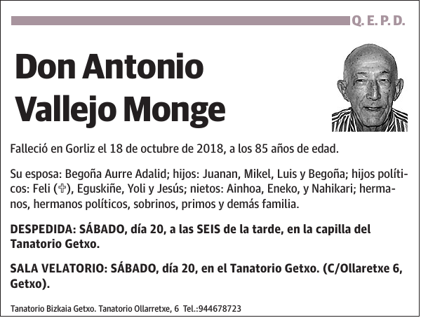 Antonio Vallejo Monge