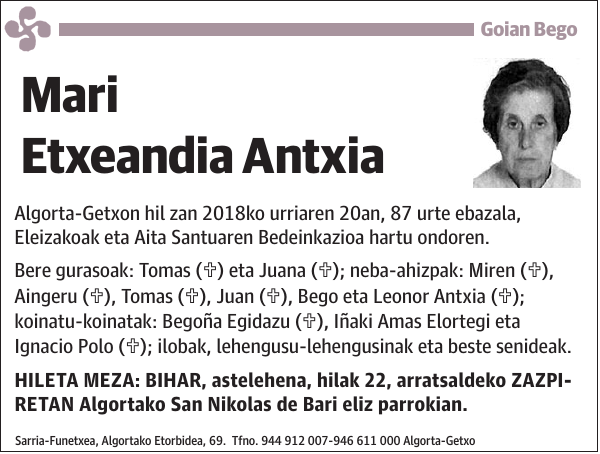 Mari Etxeandia Antxia