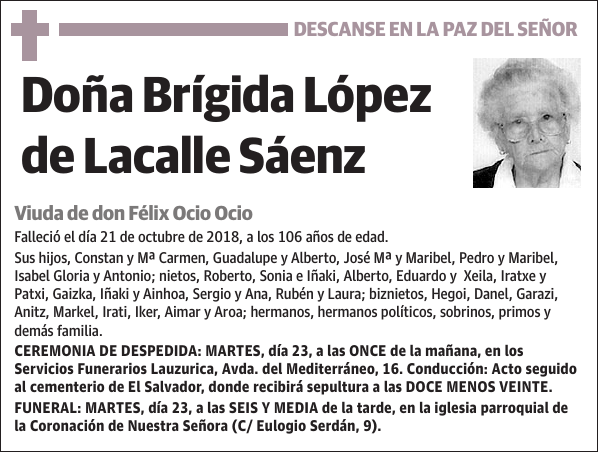 Brígida López de Lacalle Sáenz