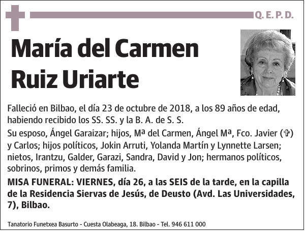 María del Carmen Ruiz Uriarte