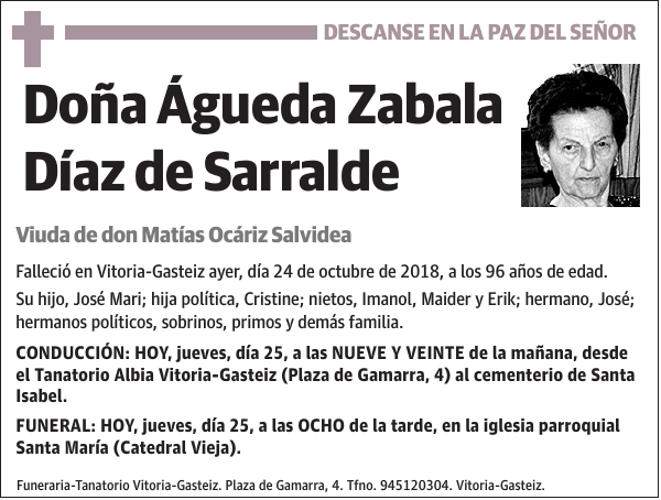 Águeda Zabala Díaz de Sarralde