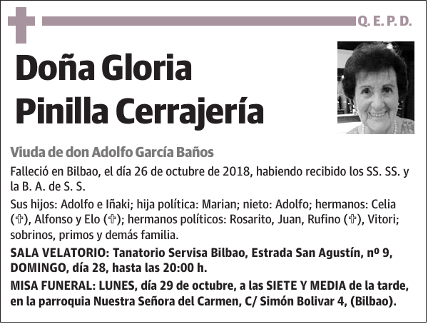 Gloria Pinilla Cerrajería