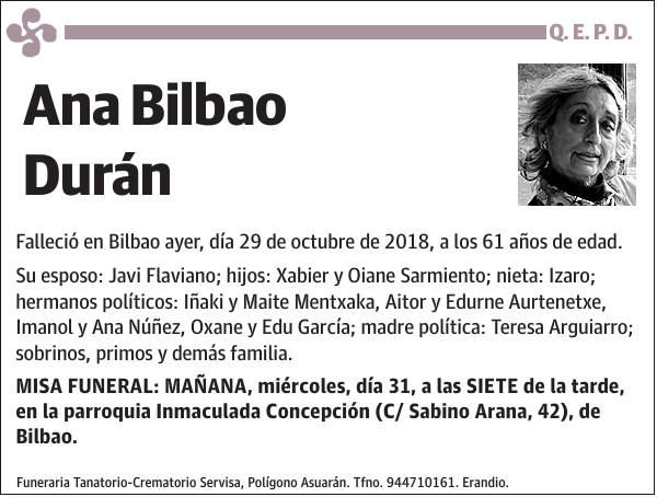 Ana Bilbao Durán