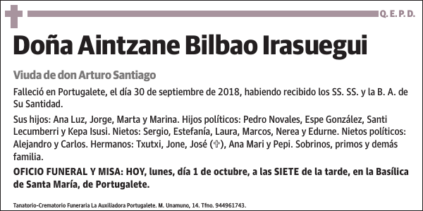 Aintzane Bilbao Irasuegui