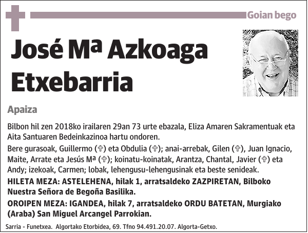 José Mª Azkoaga Etxebarria