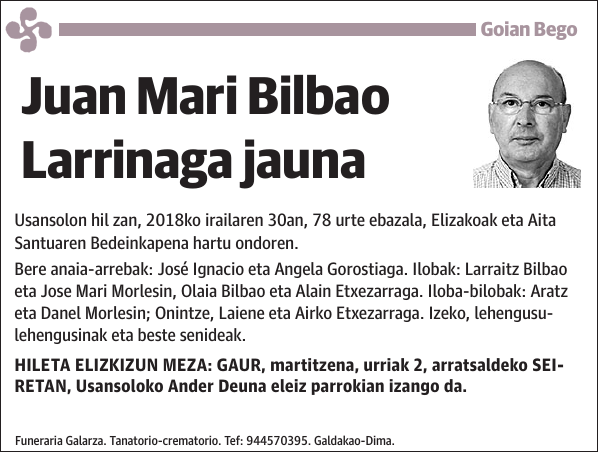 Juan Mari Bilbao Larrinaga