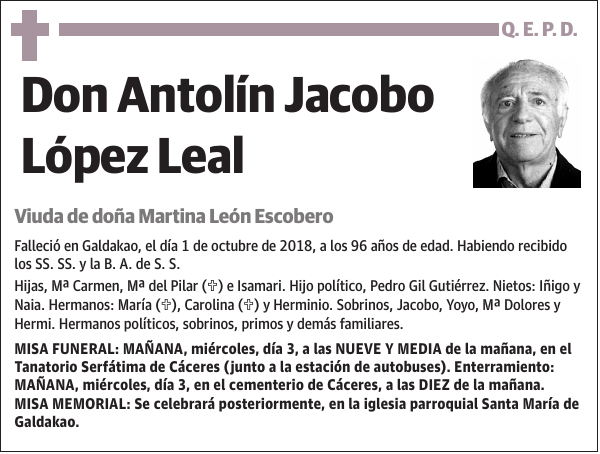 Antolín Jacobo López Leal