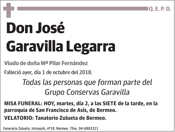 José Garavilla Legarra