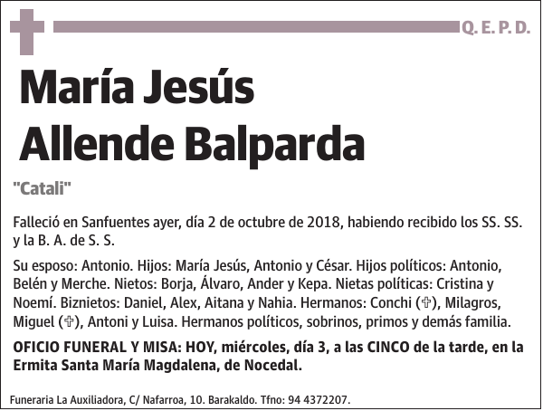 María Jesús Allende Balparda