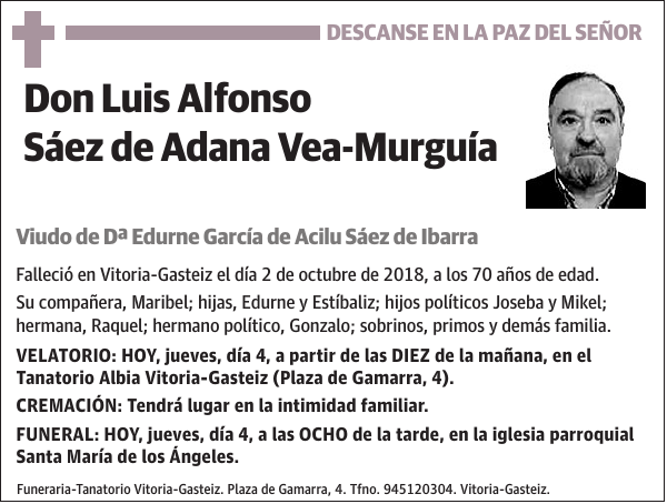 Luis Alfonso Sáez de Adana Vea-Murguía