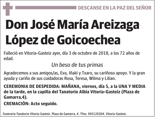 José María Areizaga López de Goicoechea