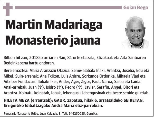 Martin Madariaga Monasterio