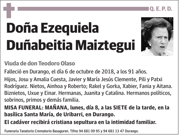 Ezequiela Duñabeitia Maiztegui