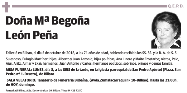 Mª Begoña León Peña