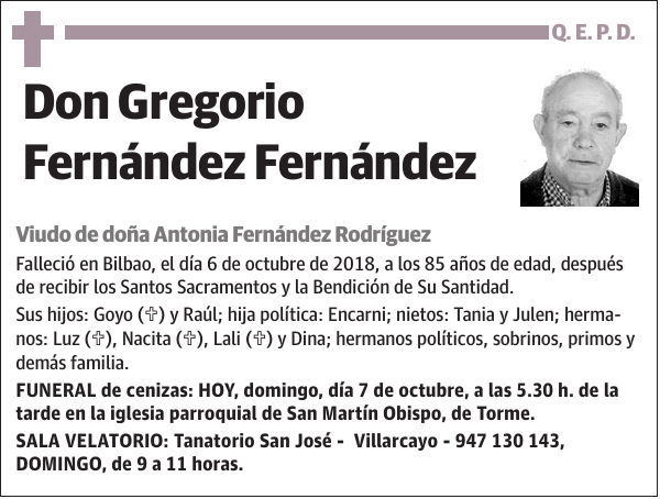 Gregorio Fernández Fernández