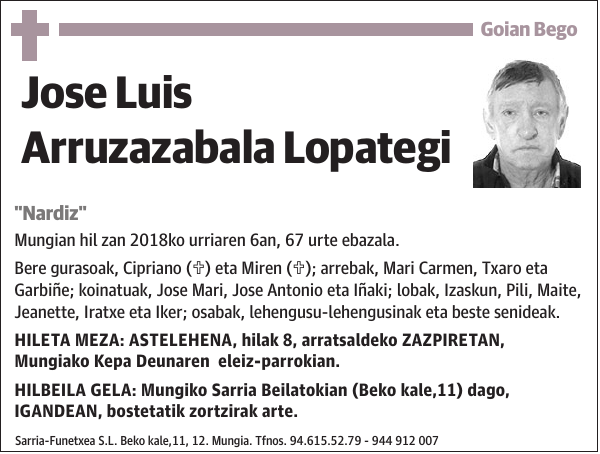 Jose Luis Arruzazabala Lopategi