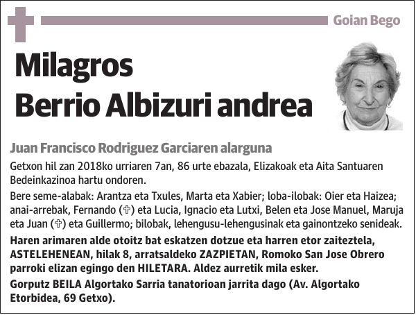 Milagros Berrio Albizuri