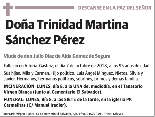 Trinidad Martina Sánchez Pérez