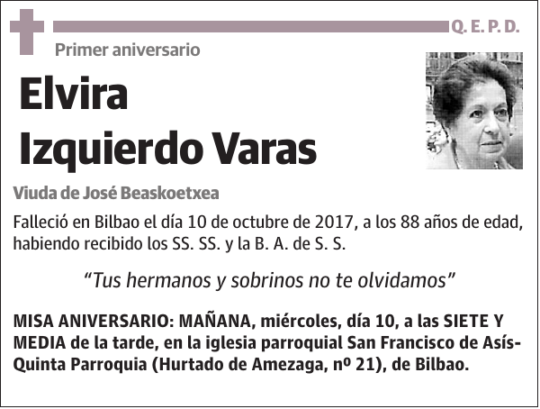 Elvira Izquierdo Varas