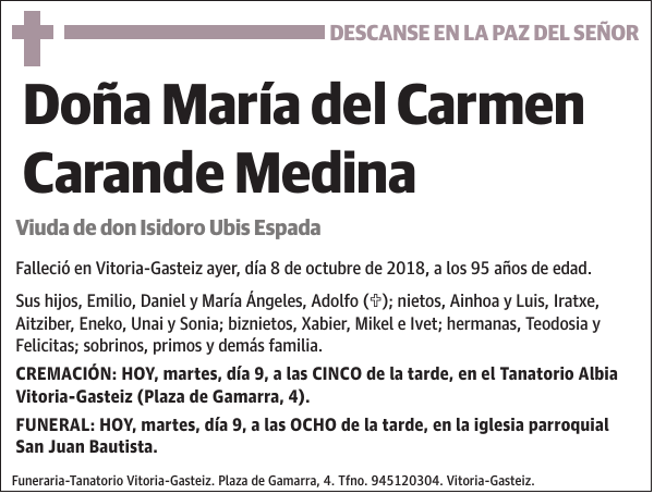 María del Carmen Carande Medina