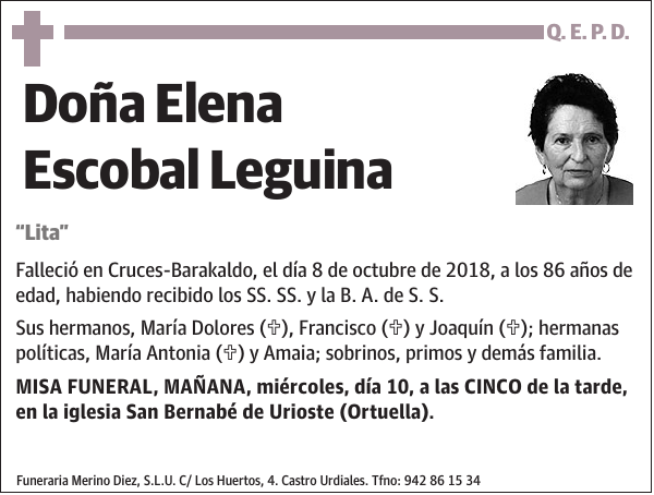 Elena Escobal Leguina