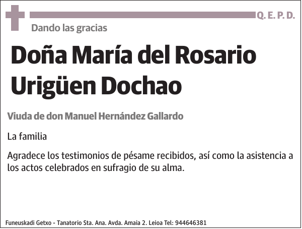 María del Rosario Urigüen Dochao