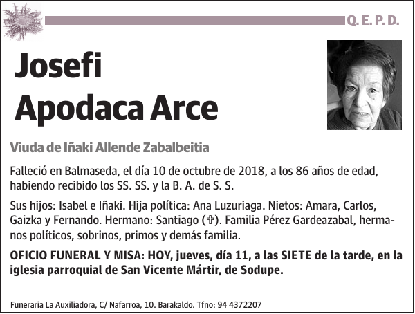 Josefi Apodaca Arce