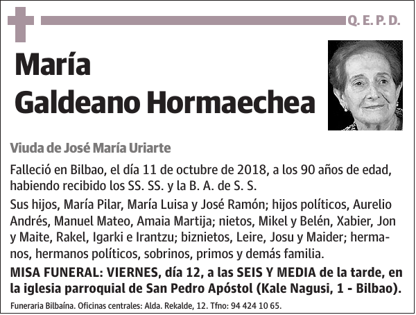 María Galdeano Hormaechea