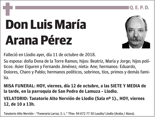 Luis María Arana Pérez