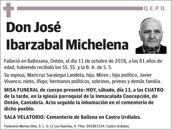 José Ibarzabal Michelena