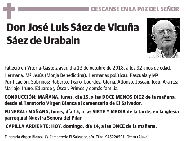 José Luis Sáez de Vicuña Sáez de Urabain