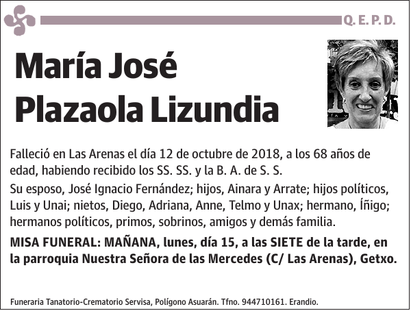 María José Plazaola Lizundia