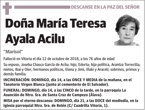 María Teresa Ayala Acilu