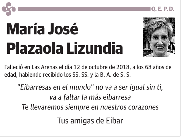 María José Plazaola Lizundia