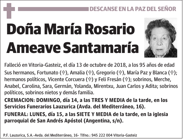 María Rosario Ameave Santamaría