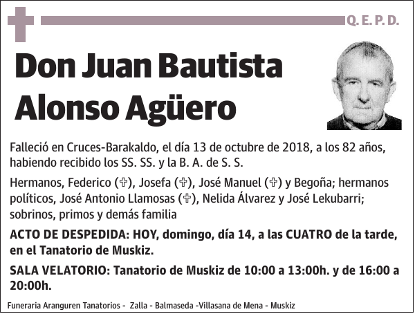 Juan Bautista Alonso Agüero