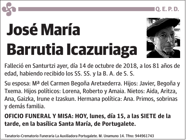 José María Barrutia Icazuriaga