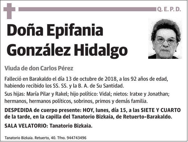 Epifania González Hidalgo