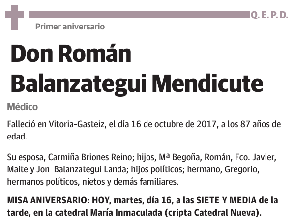 Román Balanzategui Mendicute