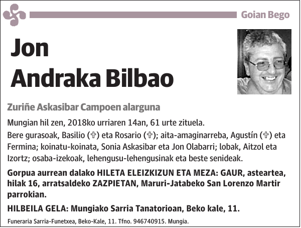 Jon Andraka Bilbao