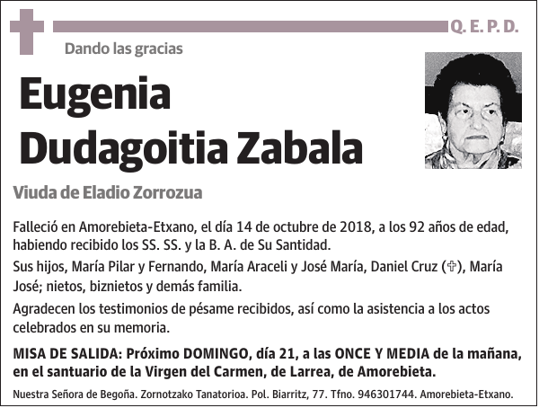 Eugenia Dudagoitia Zabala