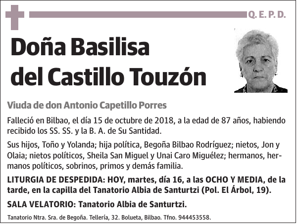 Basilisa del Castillo Touzón