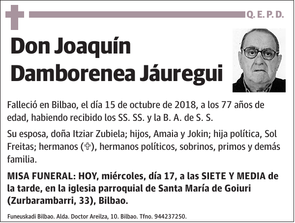 Joaquín Damborenea Jáuregui