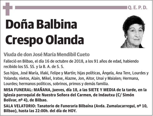 Balbina Crespo Olanda