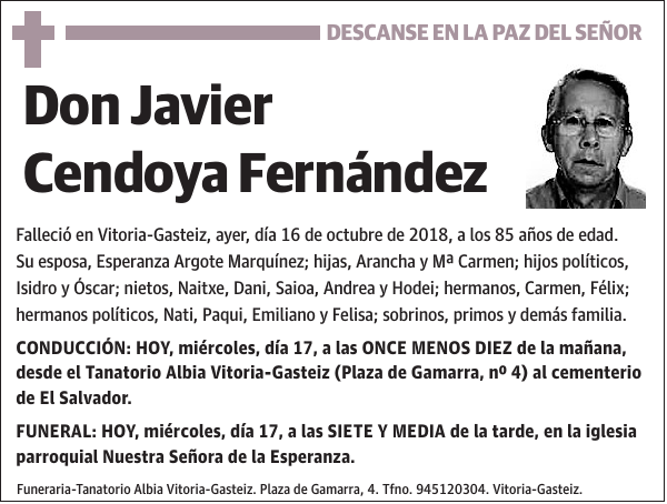 Javier Cendoya Fernández