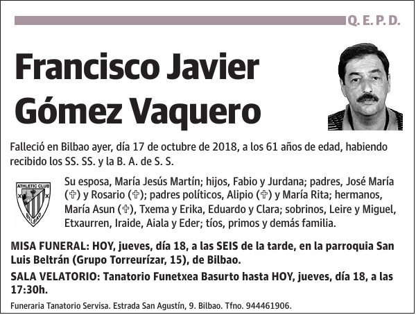 Francisco Javier Gómez Vaquero