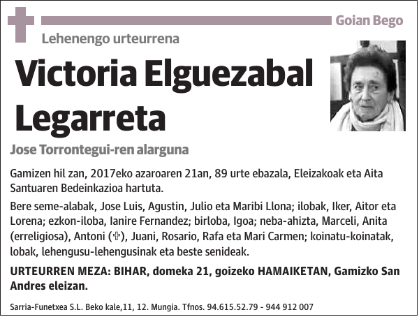 Victoria Elguezabal Legarreta