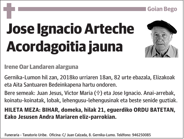 Jose Ignacio Arteche Acordagoitia