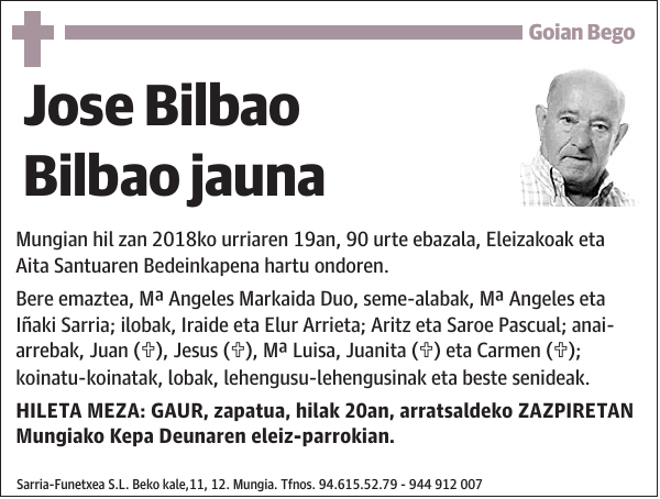 Jose Bilbao Bilbao