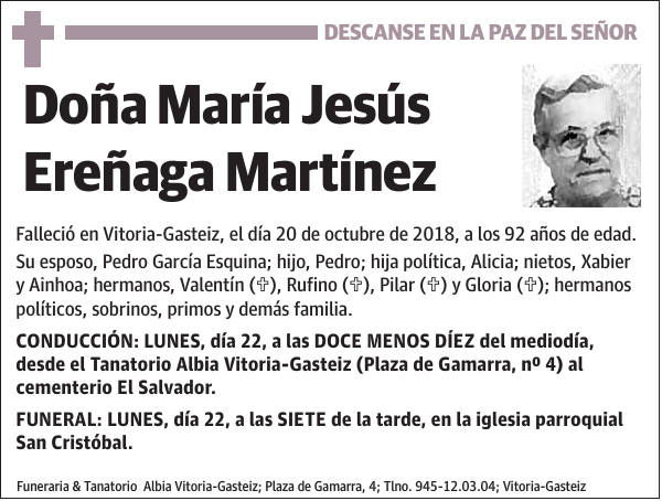 María Jesús Ereñaga Martínez